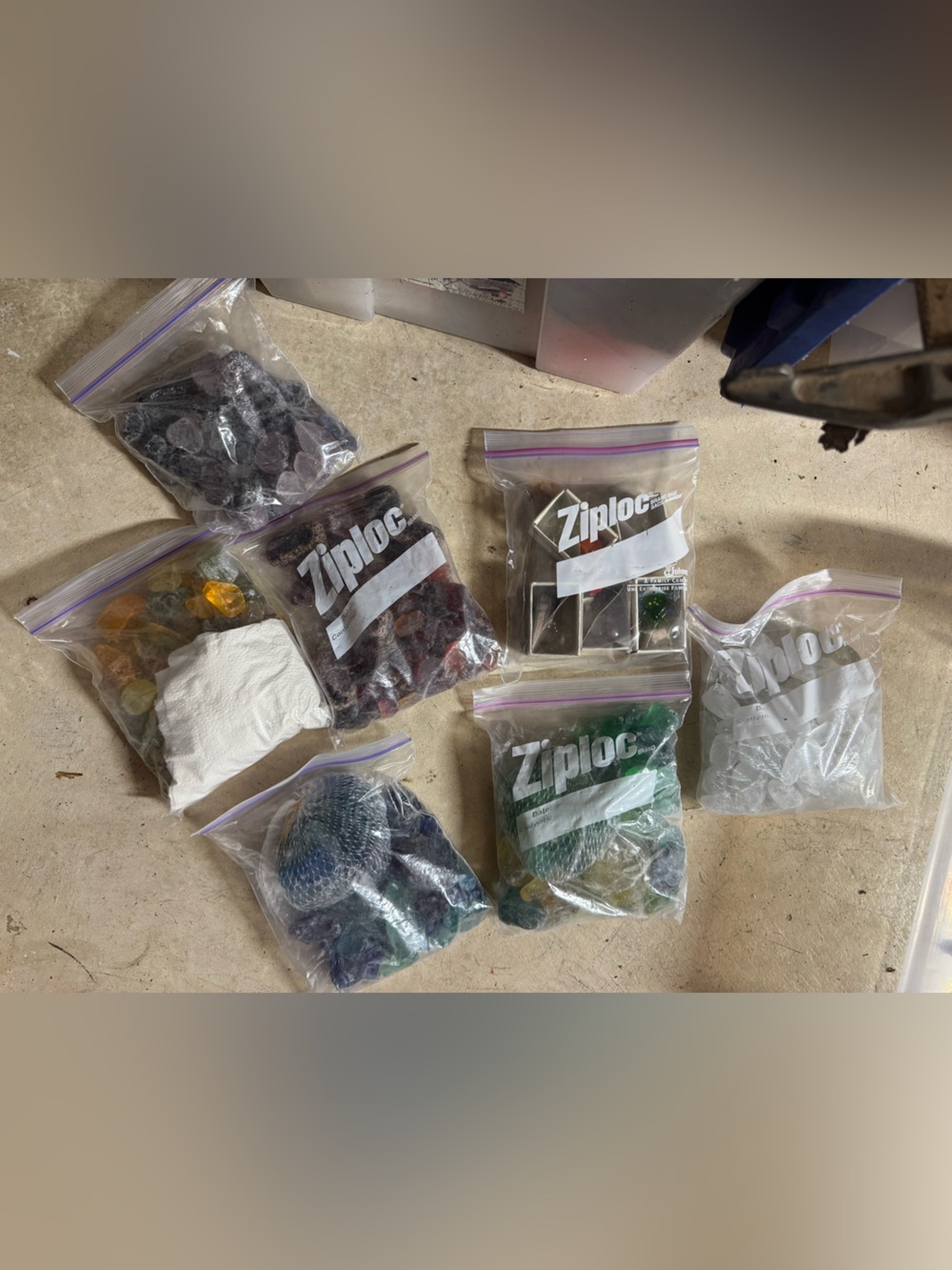 Assorted Color rocks for fish tank or decor and floating glass fish